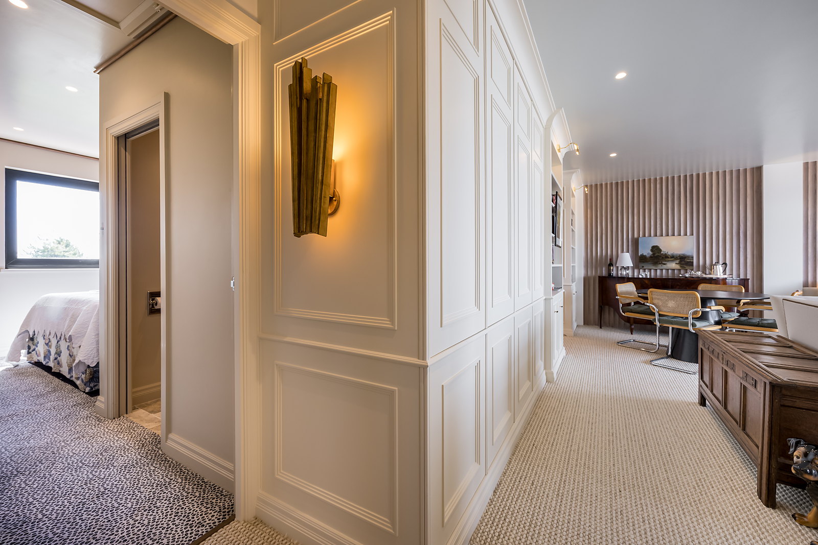 Fielded panelling and fitted cabinetry made in the MSO workshop