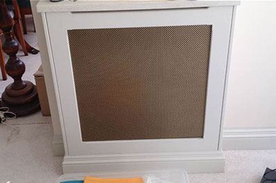 White radiator cover